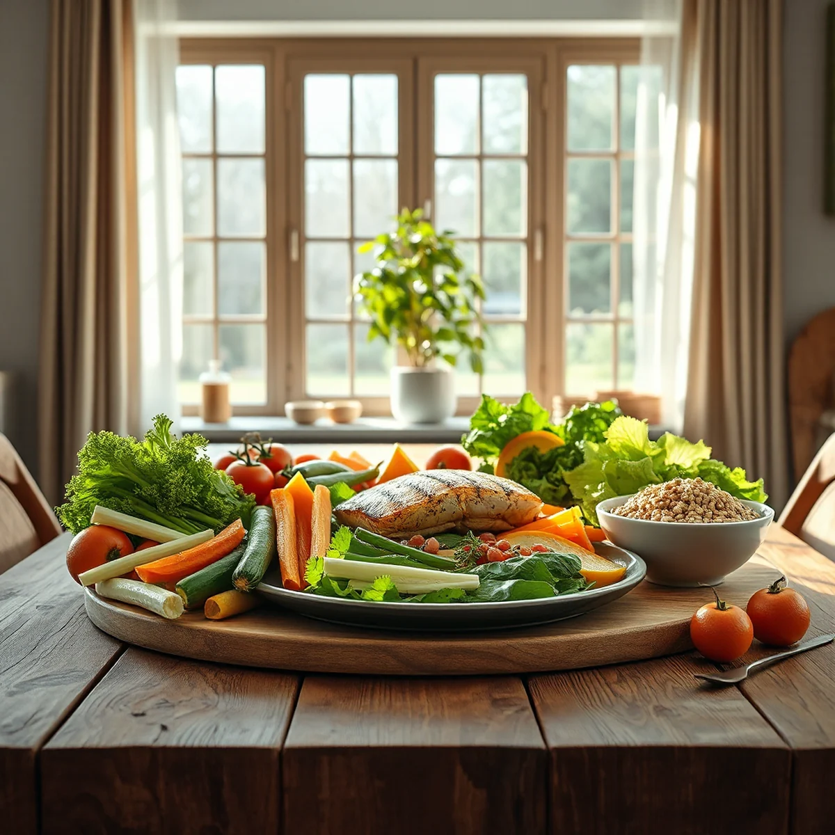 Une alimentation équilibrée et une approche saine de la perte de poids au sein d'une vie quotidienne naturelle