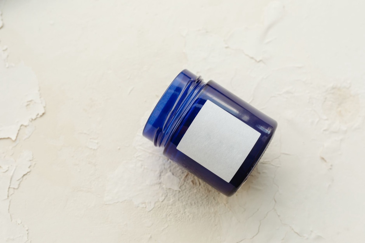 probiotic supplement bottle with label