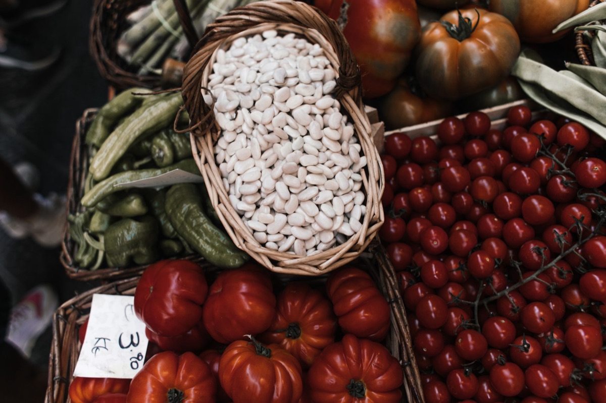 Natürliche Gemüse auf dem Markt