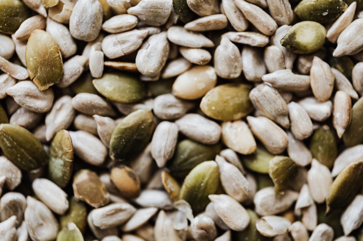 Grãos integrais e sementes para nutrição