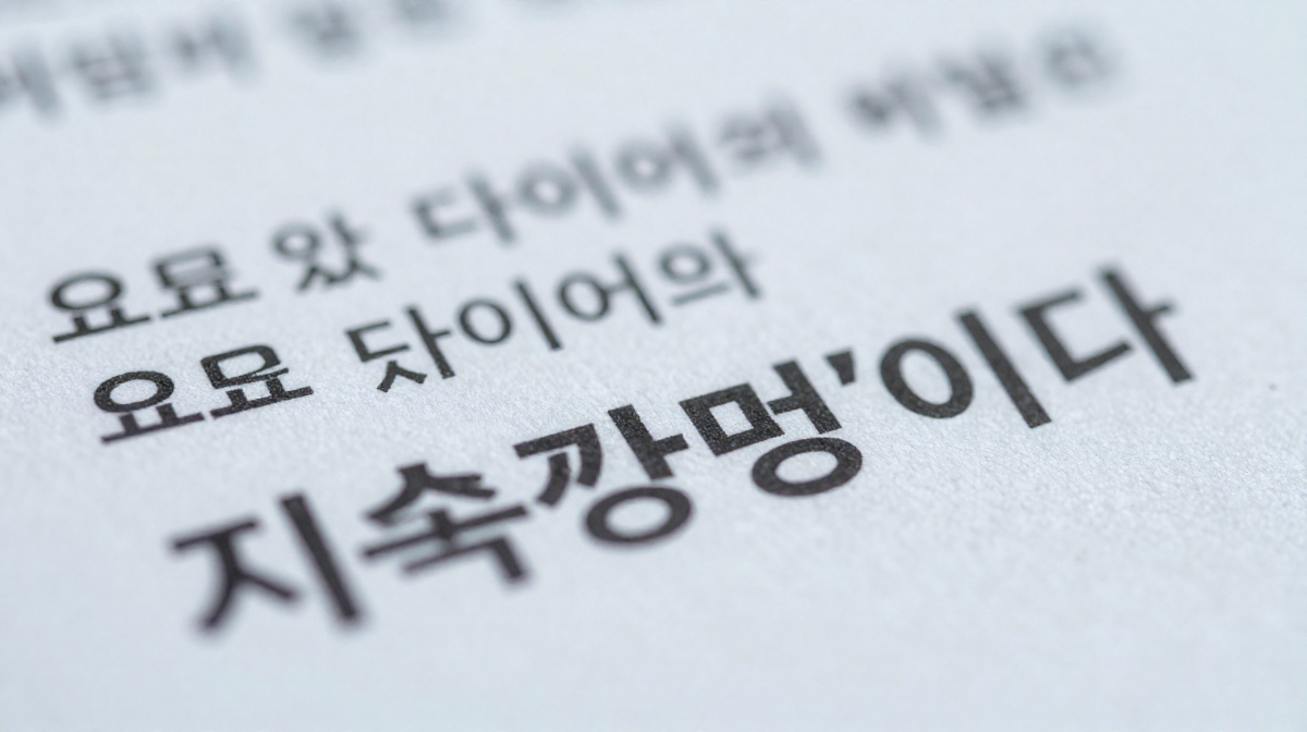 요요 없는 다이어트의 비밀은 '지속 가능성'이다