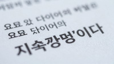 요요 없는 다이어트의 비밀은 '지속 가능성'이다